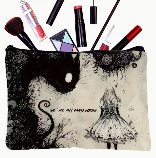 We're All Mad Here Zipper Pouch