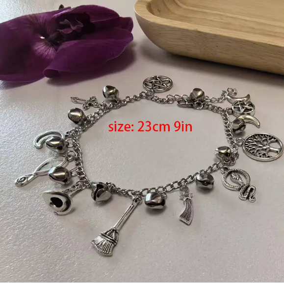 Witchy Charms and Bells Bracelet