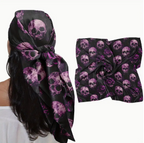 Purple Skulls Scarf