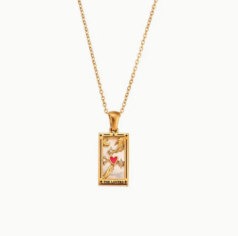 The Lover's Tarot Pendant Necklace