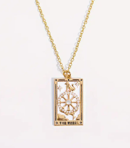 Wheel of Fortune Tarot Necklace