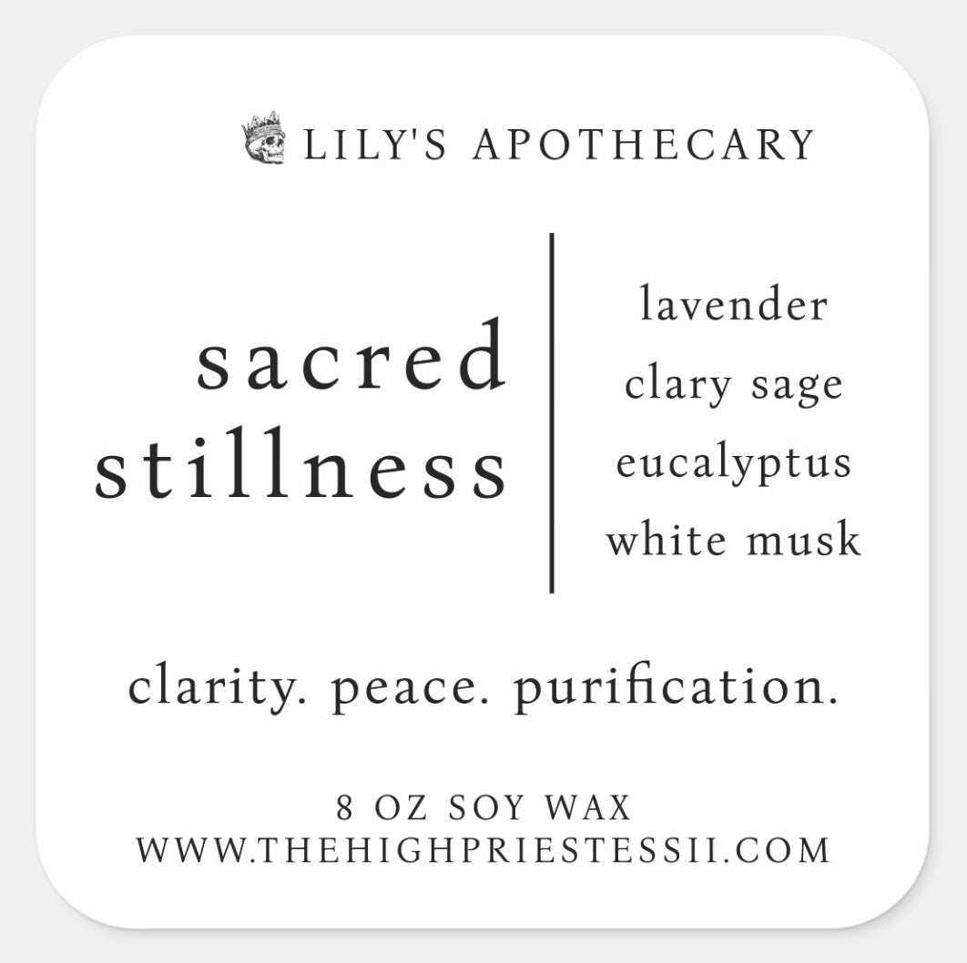 Sacred Stillness Ritual Candle