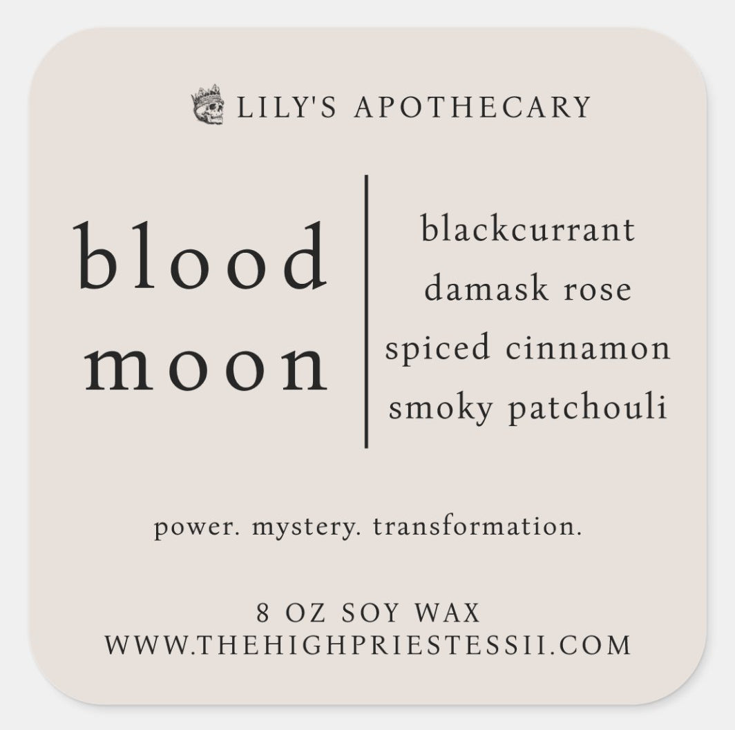 Blood Moon Ritual Candle