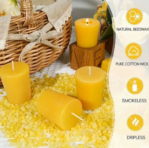 Beeswax Mini Pillar Candle