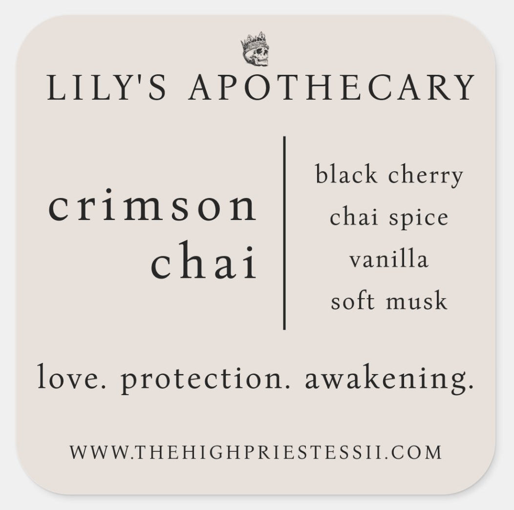 Crimson Chai Ritual Candle